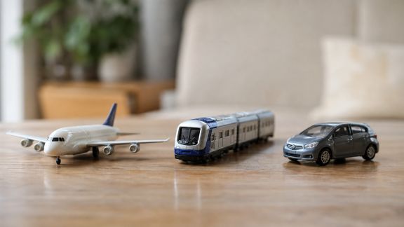 Transports en voyage familial : comparer l’avion, le train et la voiture